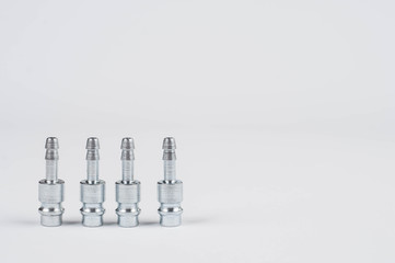 Adapter quick-set mom-dad for pneumatic systems on a white background