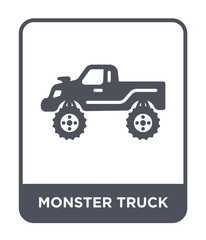 monster truck icon vector