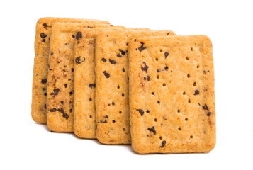 chocolate chip cookies isolated