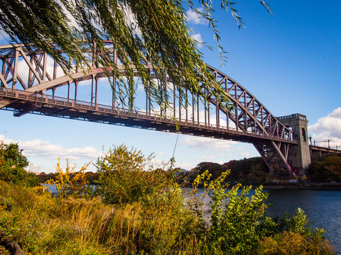 Hell Gate Bridge In New York