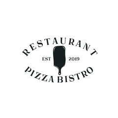 Vintage Pizza Logo design inspiration - Vector Illustration