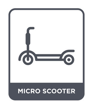 micro scooter icon vector