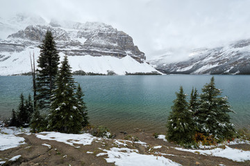 Bow Lake in Banff National Park