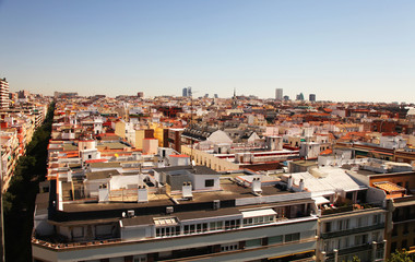 Fototapeta na wymiar Cityscape of Madrid, Spain