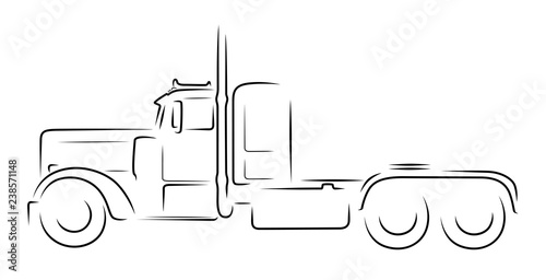 Free Free 264 Silhouette Semi Truck Svg Free SVG PNG EPS DXF File