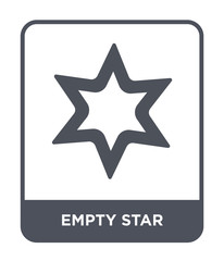 Fototapeta premium empty star icon vector