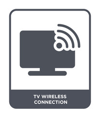 tv wireless connection icon vector