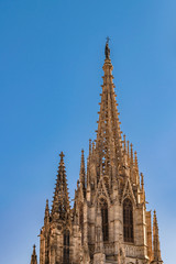 Barcelona Cathedral Exterior, Gothic District, Spain