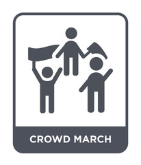 crowd march icon vector