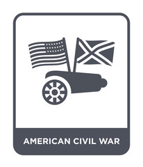 american civil war icon vector
