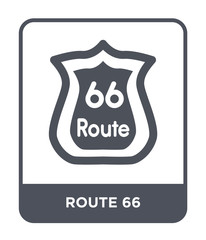 route 66 icon vector