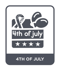 4th of july icon vector