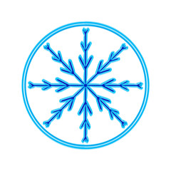 snowflake blue.symbol of winter.