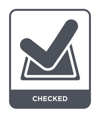 checked icon vector