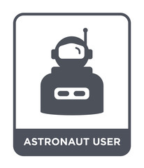 astronaut user icon vector