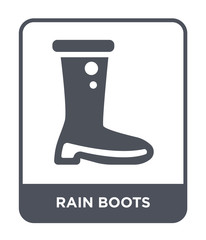 rain boots icon vector