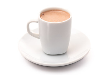 Tiny LIttle Mug Filled with Hot Chocolate for a Child called a Babyccino