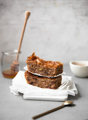 Apple strudel with cinnamon Austrian traditional flour dish with apple filling