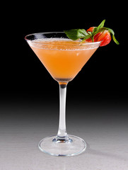 Fototapeta premium Original cocktails on a dark background.