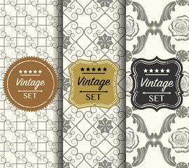 Bright seamless vector pattern made of forged elements