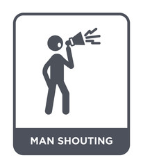man shouting icon vector