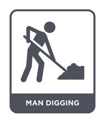 man digging icon vector