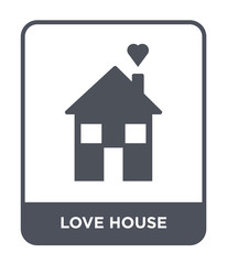 love house icon vector