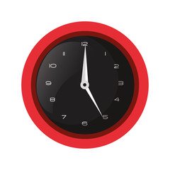 round clock accessory on white background