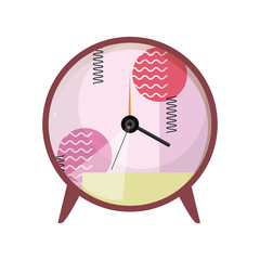 clock time equipment on white background