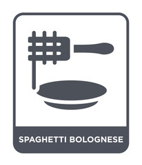 spaghetti bolognese icon vector