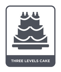 Obraz premium three levels cake icon vector