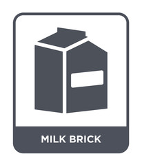 milk brick icon vector