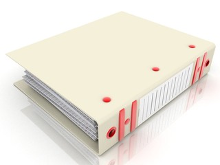 FOLDER FOR DOCUMENTS.3d Render Illustration.