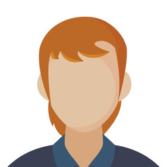 man portrait on white background