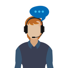 operator call center speech bubble