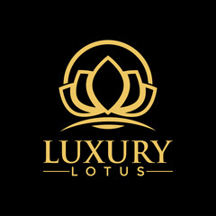 Luxury lotus logo design inspiration