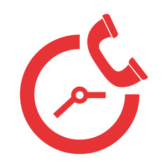 call center telephone support clock