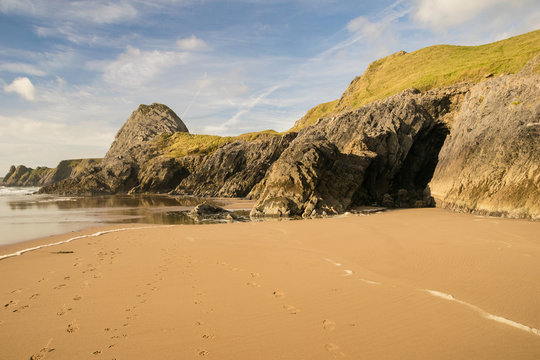 Galles del sud: Pobbles Beach, penisola di Gower (Swansea)