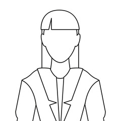 woman portrait on white background