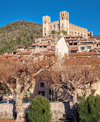 Dolceacqua (Liguria Region, Northern Italy): old city and castle. Color image