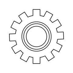 gear technology on white background
