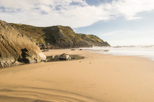 Galles del sud: Pobbles Beach, penisola di Gower (Swansea)