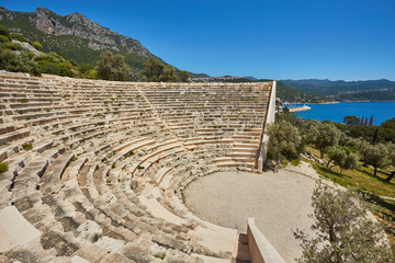 The Theatre of Antiphellos Ancient City in Kas