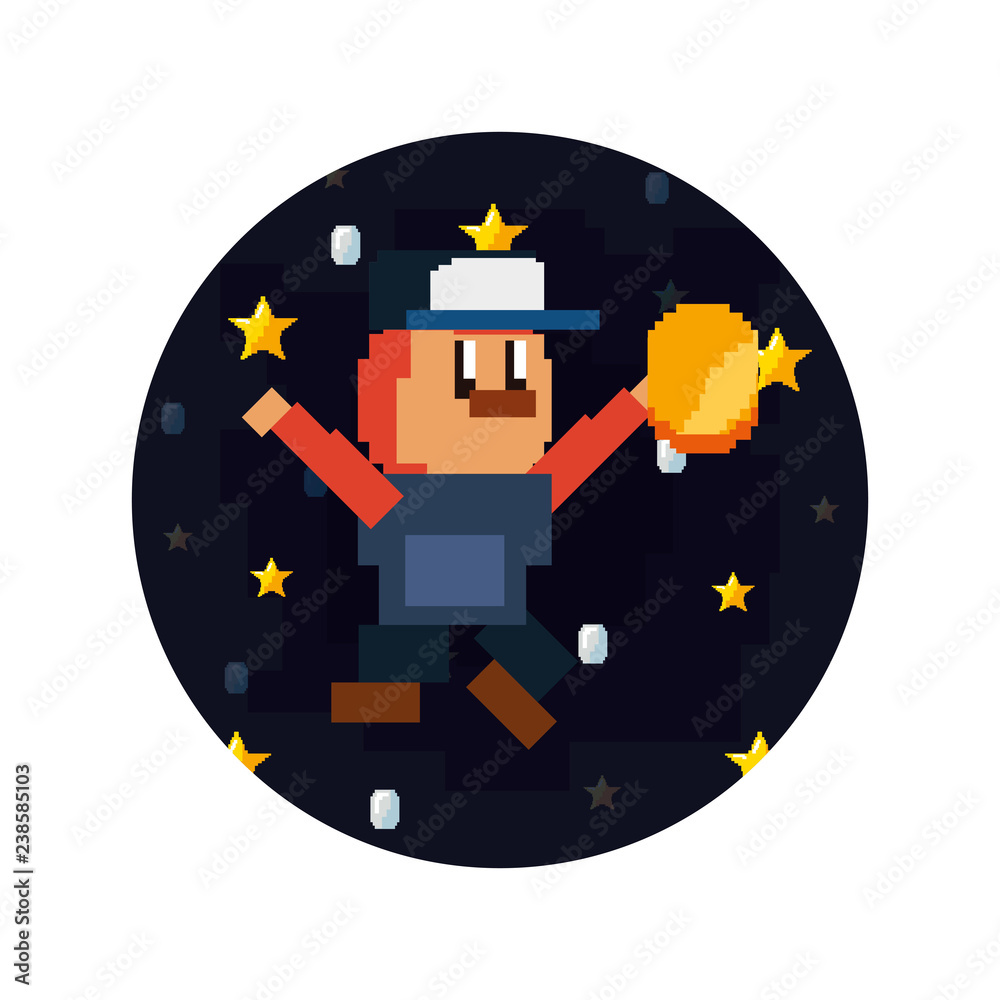 Canvas Prints pixel video game