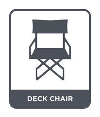 deck chair icon vector