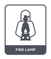 fire lamp icon vector