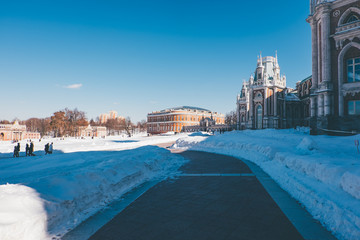 Road near palace in Tsaritsyno park