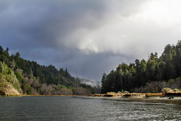 Big River in Mendocino, California