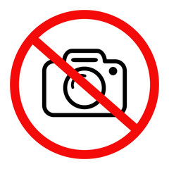 znak zakaz fotografowania