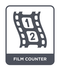 film counter icon vector
